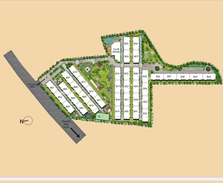 Master Plan, birla-alokya 3 Bedroom 1777 Sq.Ft. Villa In Whitefield Bangalore 8816560