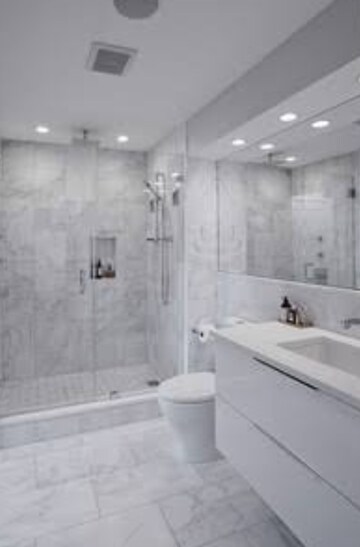 Bathroom in 2 BHK Builder Floor at Chirag Dilli – for Rent