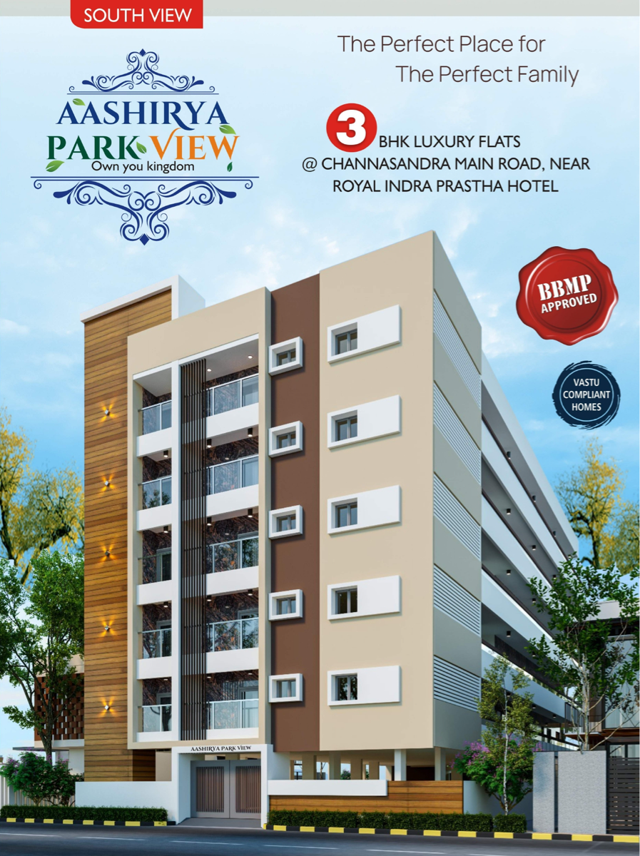 3 BHK + Pooja Room Apartment For Sale in Aashirya Park View 