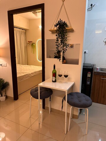 Master Bedroom in 1 BHK Apartment at Duville Riverdale Heights, Kharadi – for Rent