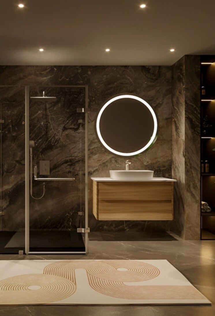 Bathroom, anand niketan 4 Bedroom 400 Sq.Yd. Builder Floor In Anand Niketan Delhi 8816902