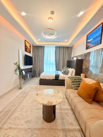 Living Room in 4 BHK Builder Floor at Anand Niketan – for Rent