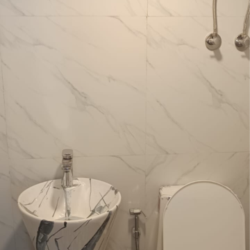 Bathroom in 3 BHK Builder Floor at Sheikh Sarai – for Rent