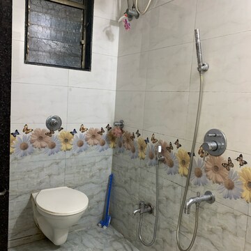 Attached Bathroom in 1 BHK Apartment at Mahavir Neelkanth Nagar CHSL, Vivekanand Nagar – for Rent