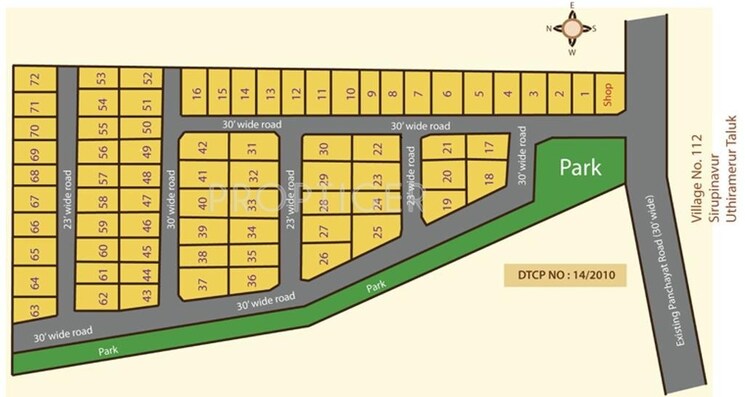 Map Location, um-trinity-avenue  2100 Sq.Ft. Plot In Chengalpattu Chennai 8817156