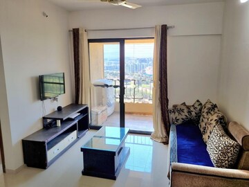 Living Room in 2 BHK Apartment at Shapoorji Pallonji Joyville Celestia, Hadapsar – for Rent