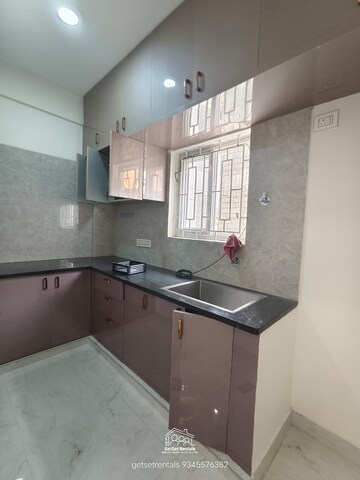 Kitchen in 1 BHK Builder Floor at Hsr Layout – for Rent