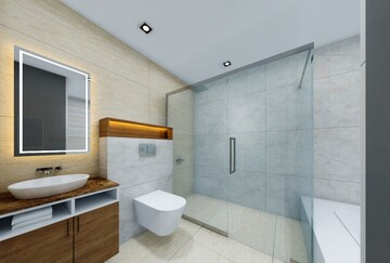 Bathroom in 3 BHK Builder Floor at Shouryapuram, Lal Kuan – for Sale