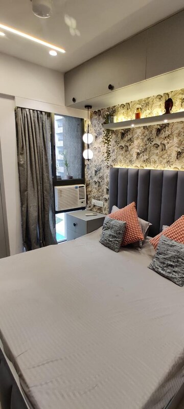 Bedroom in 1 BHK Apartment at Lodha Crown Quality Homes, Majiwada – for Rent