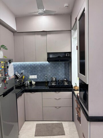 Kitchen in 1 BHK Apartment at Lodha Crown Quality Homes, Majiwada – for Rent