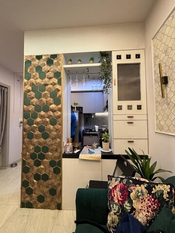 Master Bedroom in 1 BHK Apartment at Lodha Crown Quality Homes, Majiwada – for Rent