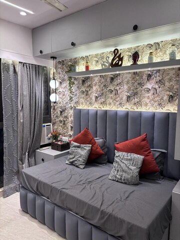 Bedroom in 1 BHK Apartment at Lodha Crown Quality Homes, Majiwada – for Rent