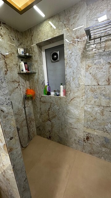 Bathroom in 3 BHK Apartment at Satyam CHS Andheri West, Andheri West – for Rent