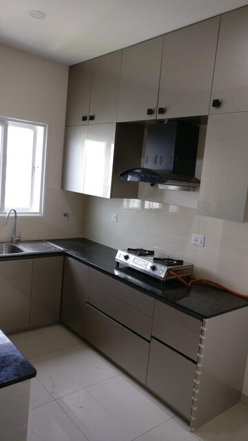 Kitchen in 3.5 BHK Apartment at LnT Raintree Boulevard, Hebbal – for Rent