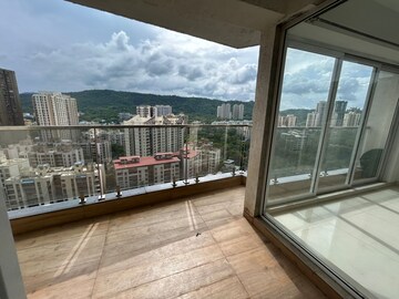 Balcony in 3 BHK Apartment at Soham Crystal Spires, Ghodbunder Road – for Rent