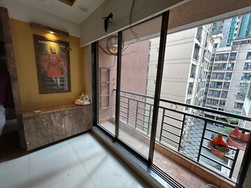 Balcony in 1 BHK Apartment at DB Parkwoods, Kasarvadavali – for Rent
