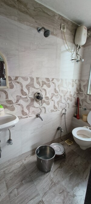 Bathroom in 1 BHK Apartment at Vas Pushp Vinod 2, Borivali West – for Sale