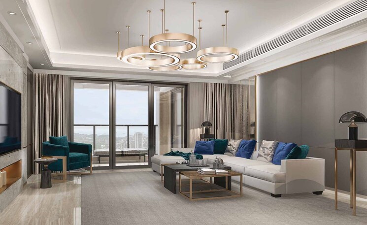 Living Room, lodha-mahalaxmi-bellevue 4 Bedroom 1641 Sq.Ft. Apartment In Mahalaxmi Mumbai 8818291