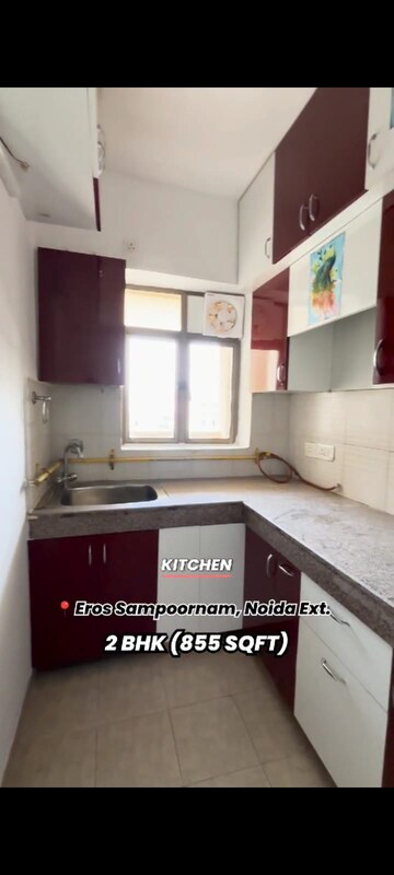 Kitchen in 2 BHK Apartment at Eros Sampoornam Mart, Sector 2 Greater Noida – for Sale