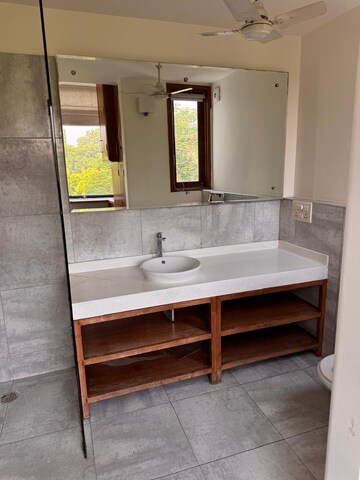 Bathroom in 3 BHK Builder Floor at Defence Colony – for Rent