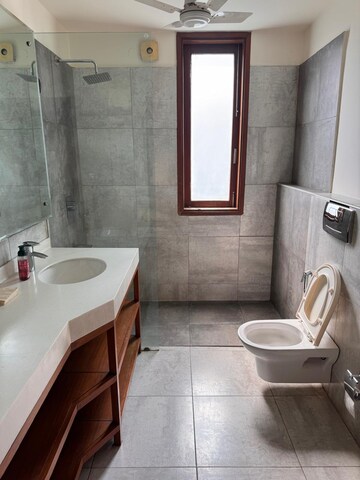 Bathroom in 3 BHK Builder Floor at Defence Colony – for Rent