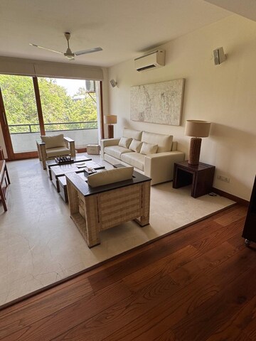 Living Room in 3 BHK Builder Floor at Defence Colony – for Rent
