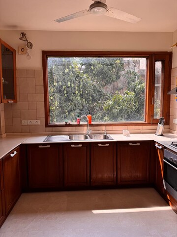 Kitchen in 3 BHK Builder Floor at Defence Colony – for Rent