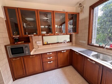 Kitchen in 3 BHK Builder Floor at Defence Colony – for Rent