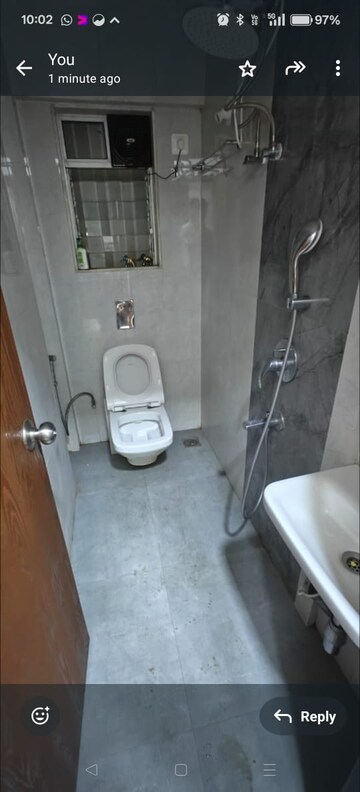 Bathroom in 2 BHK Apartment at Peninsula Salsette 27, Byculla – for Rent