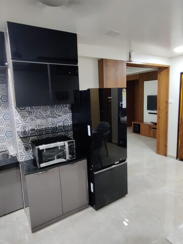 Living Room in 3 BHK Apartment at Adajan – for Rent