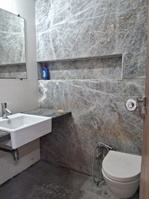 Bathroom in 3 BHK Apartment at Dosti Ambrosia, Wadala East – for Rent