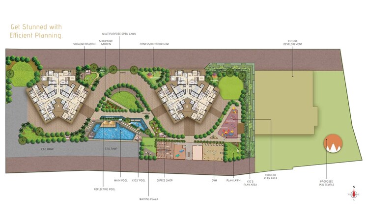 Master Plan, bhoomi-simana 4 Bedroom 1774 Sq.Ft. Apartment In Parel Mumbai 8819280
