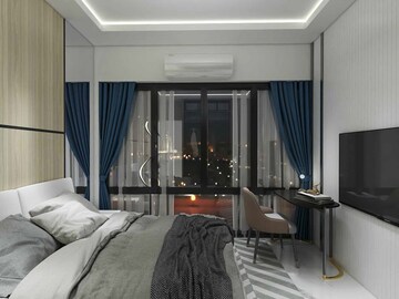 Room in 4 BHK Apartment at Chandak Cornerstone, Worli – for Rent