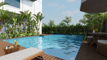 Swimming Pool in 4 BHK Apartment at Chandak Cornerstone, Worli – for Rent