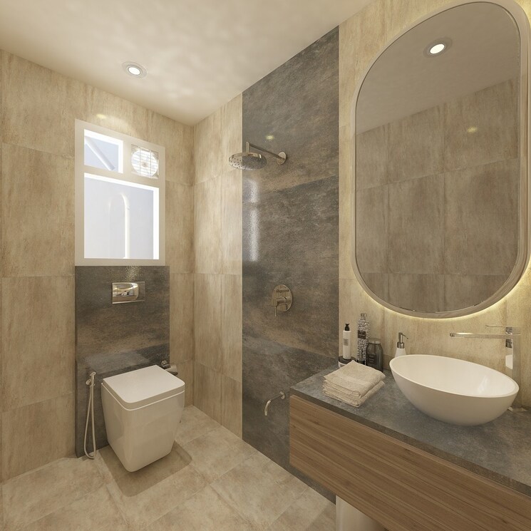 Bathroom, chandak-cornerstone 4 Bedroom 1400 Sq.Ft. Apartment In Worli Mumbai 8819303