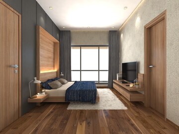 Bedroom in 4 BHK Apartment at Chandak Cornerstone, Worli – for Rent