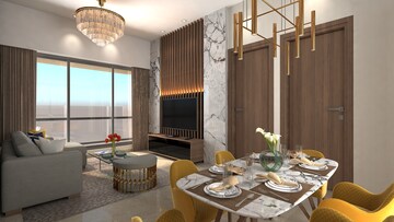 Living Room in 4 BHK Apartment at Chandak Cornerstone, Worli – for Rent