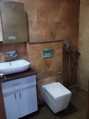 Bathroom in 4 BHK Builder Floor at Ashoka Enclave – for Rent