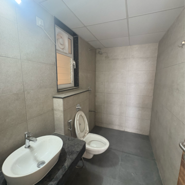 Bathroom in 3 BHK Apartment at K Raheja Reserve, Mohammadwadi – for Rent