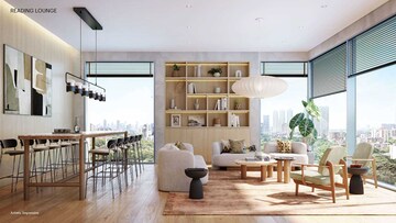 Living Room in 4 BHK Apartment at Northwind Sanctuary, Pi Greater Noida – for Sale