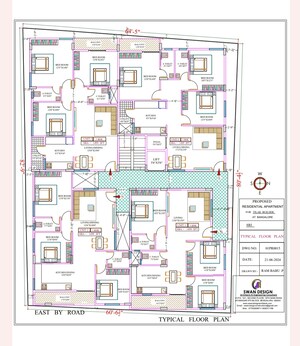 Floor Plan in 3 BHK Apartment at Hulimavu – for Sale
