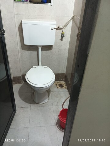 Bathroom in 1 BHK Apartment at Parasnath Nagari, Naigaon East – for Rent