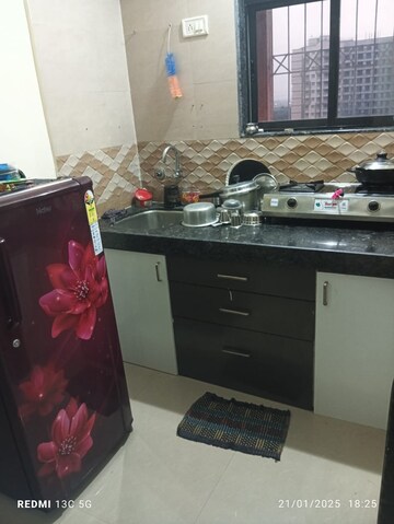 Kitchen in 1 BHK Apartment at Parasnath Nagari, Naigaon East – for Rent