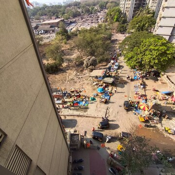 Balcony in 2 BHK Apartment at Pushakraj CHS, Mulund East – for Rent
