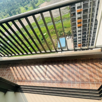 Balcony in 2 BHK Apartment at Shapoorji Pallonji Joyville, Bolinj – for Sale