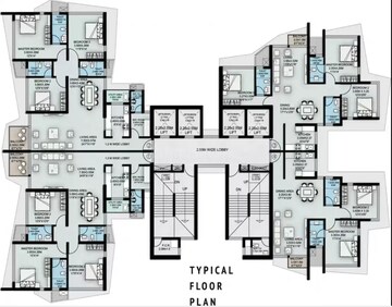 Floor Plan in 3 BHK Apartment at Suraj Palette, Dadar West – for Sale