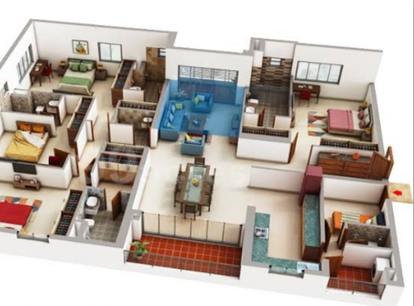 3 BHK + Pooja Room,Servant Room,Study Room,Extra Room Builder Floor For Sale in Ultra Luxury Apartment 