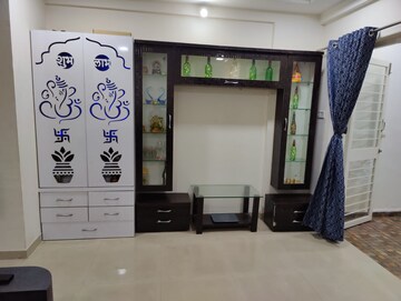 Living Room in 2 BHK Apartment at Aksha Vrundavan, Chikhali – for Rent