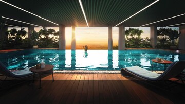 Swimming Pool in 4 BHK Penthouse at SSPL The Strand, Kharadi – for Sale