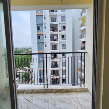 Balcony in 3 BHK Apartment at Chinar Park – for Rent